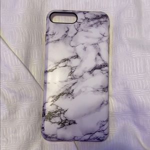 white marble iphone 8 plus phone case
